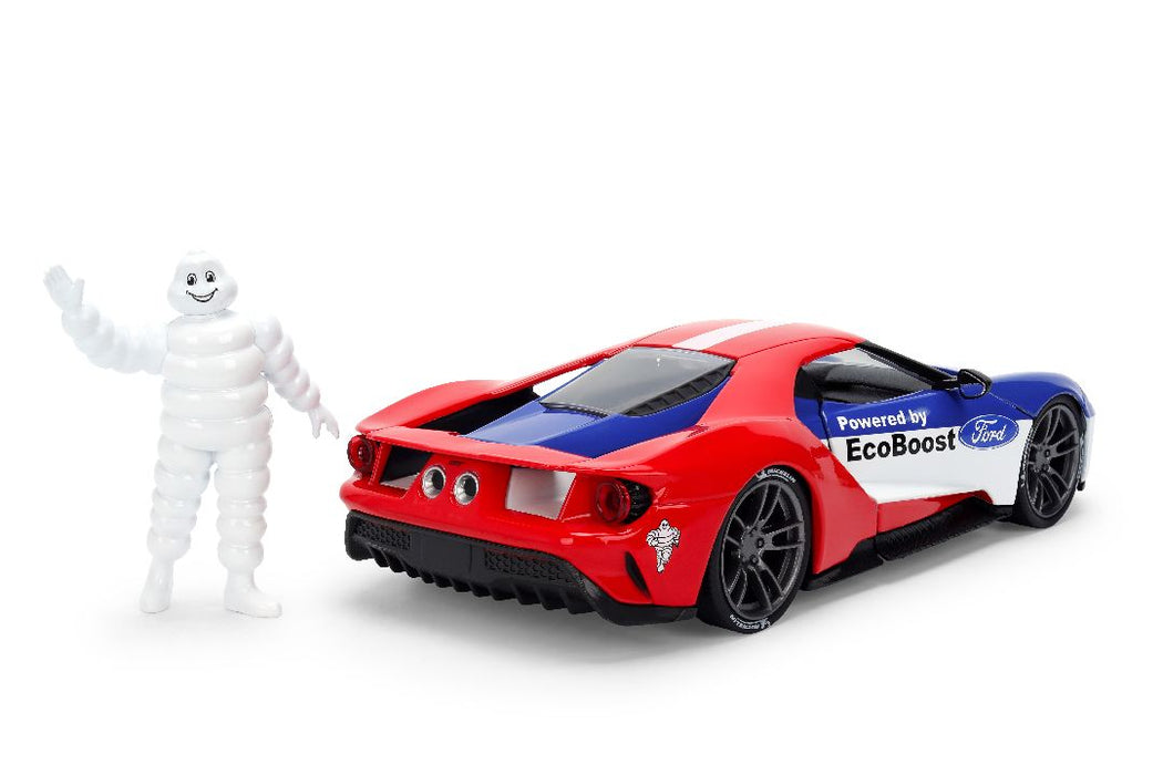 JAD37628 Jada 1/24 HWR - 2017 Ford GT w/Michelin Man