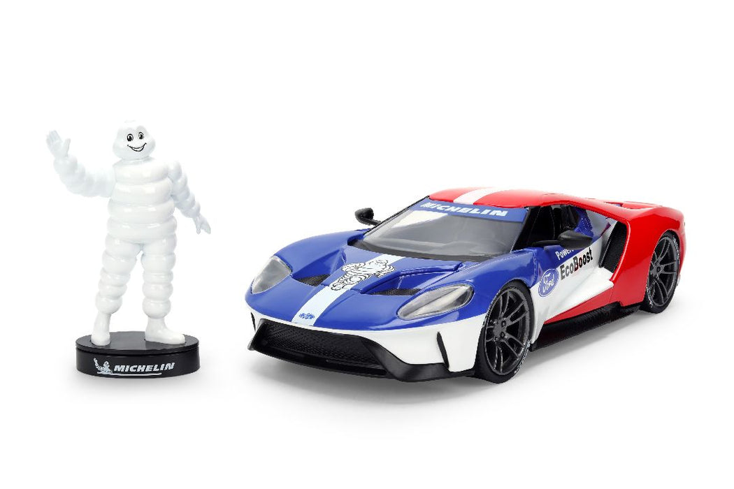 JAD37628 Jada 1/24 HWR - 2017 Ford GT w/Michelin Man