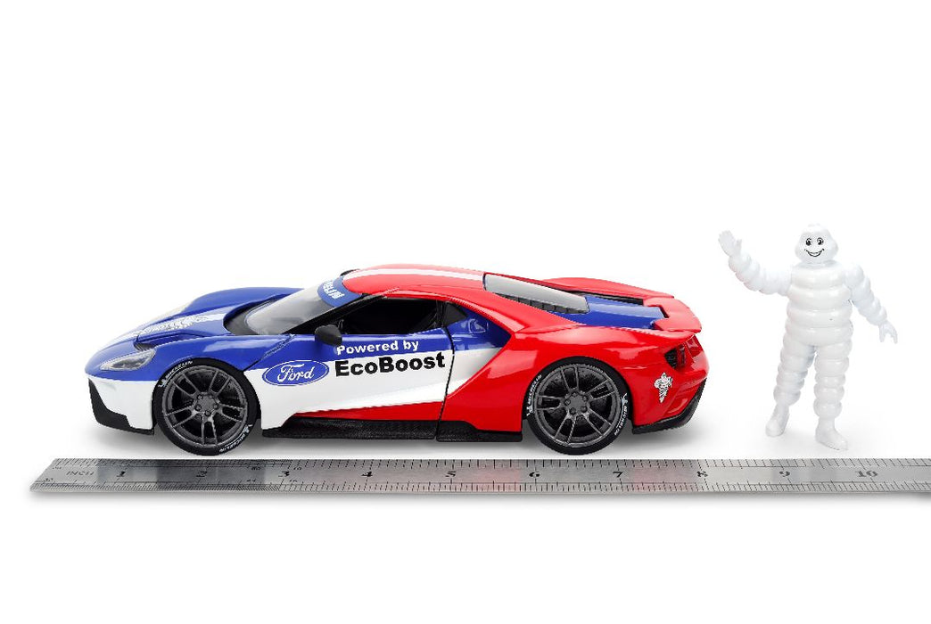 JAD37628 Jada 1/24 HWR - 2017 Ford GT w/Michelin Man