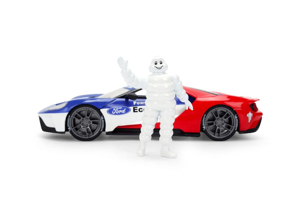 JAD37628 Jada 1/24 HWR - 2017 Ford GT w/Michelin Man