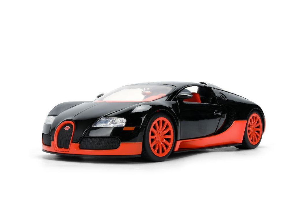JAD37642 Jada 1/24 HYPERSPEC - 2011 Bugatti Veyron - Black/Orange