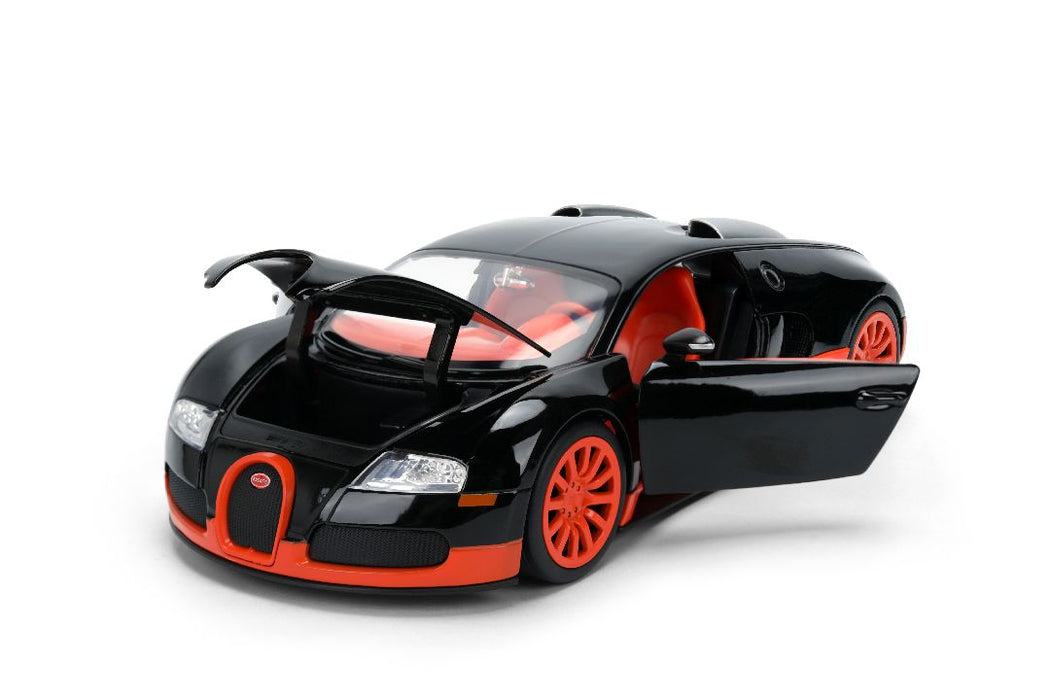 JAD37642 Jada 1/24 HYPERSPEC - 2011 Bugatti Veyron - Black/Orange