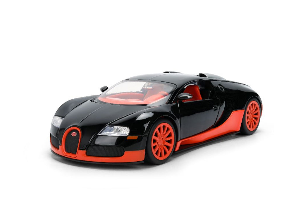 JAD37642 Jada 1/24 HYPERSPEC - 2011 Bugatti Veyron - Black/Orange