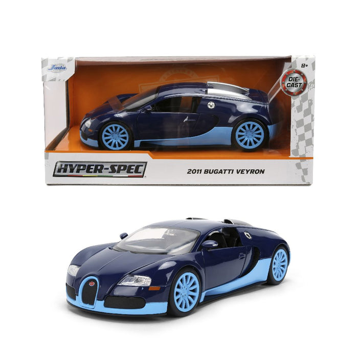 JAD37643 Jada 1/24 HYPERSPEC - 2011 Bugatti Veyron - Blue 2-Tone