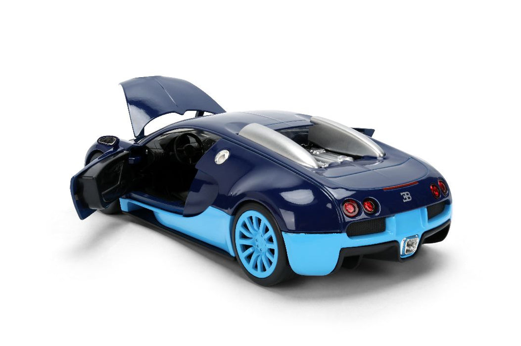 JAD37643 Jada 1/24 HYPERSPEC - 2011 Bugatti Veyron - Blue 2-Tone