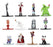 JAD37683 Jada 1.65" Nano Metalfigs Disney Nightmare Before Christmas 12-P
