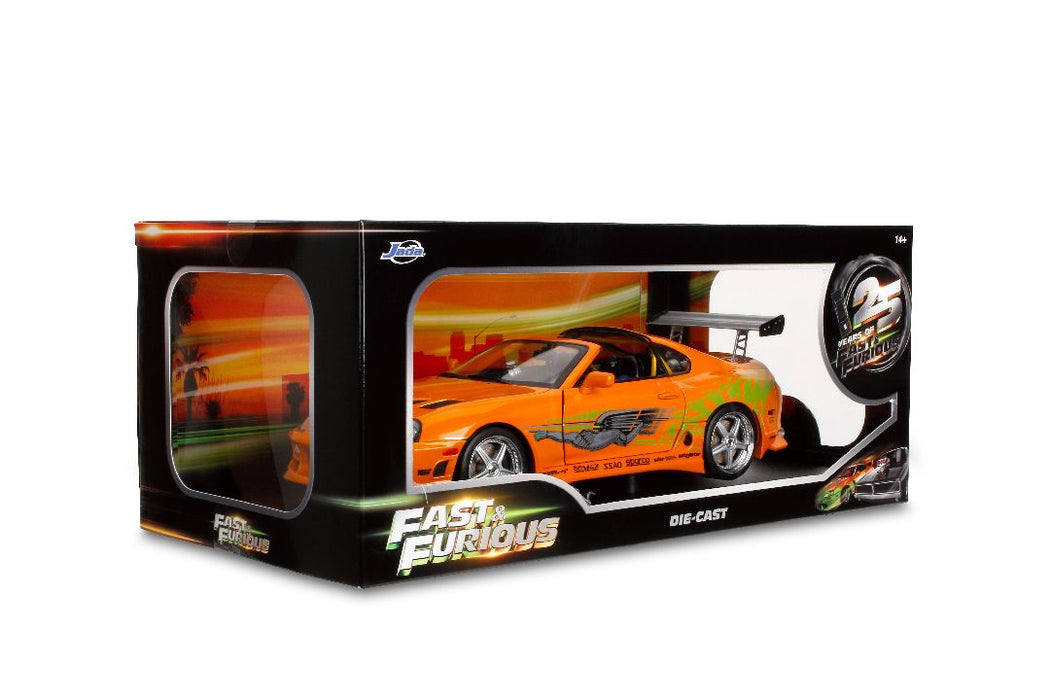 JAD37770 Jada 1/18 Fast & Furious - Brian's Orange Toyota Supra