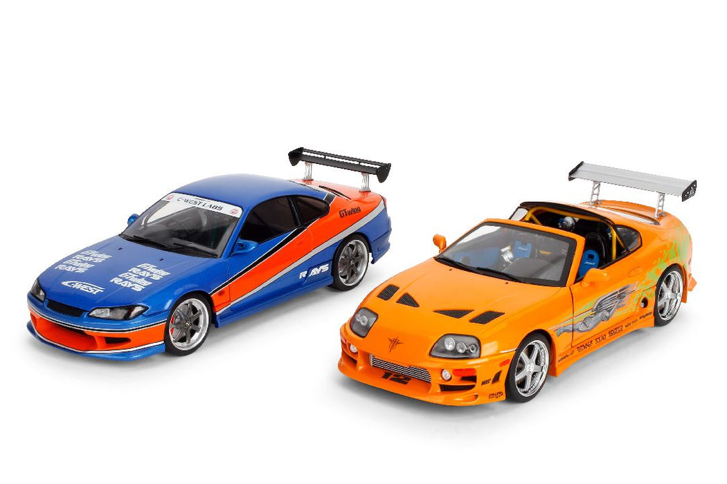 JAD37770 Jada 1/18 Fast & Furious - Brian's Orange Toyota Supra