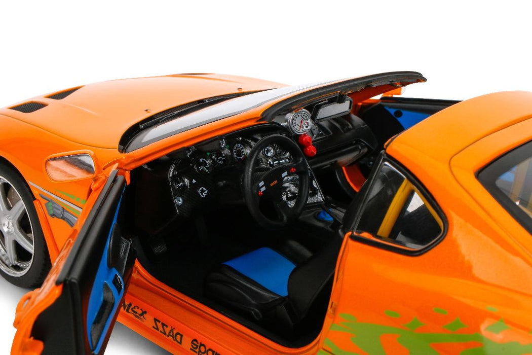 JAD37770 Jada 1/18 Fast & Furious - Brian's Orange Toyota Supra