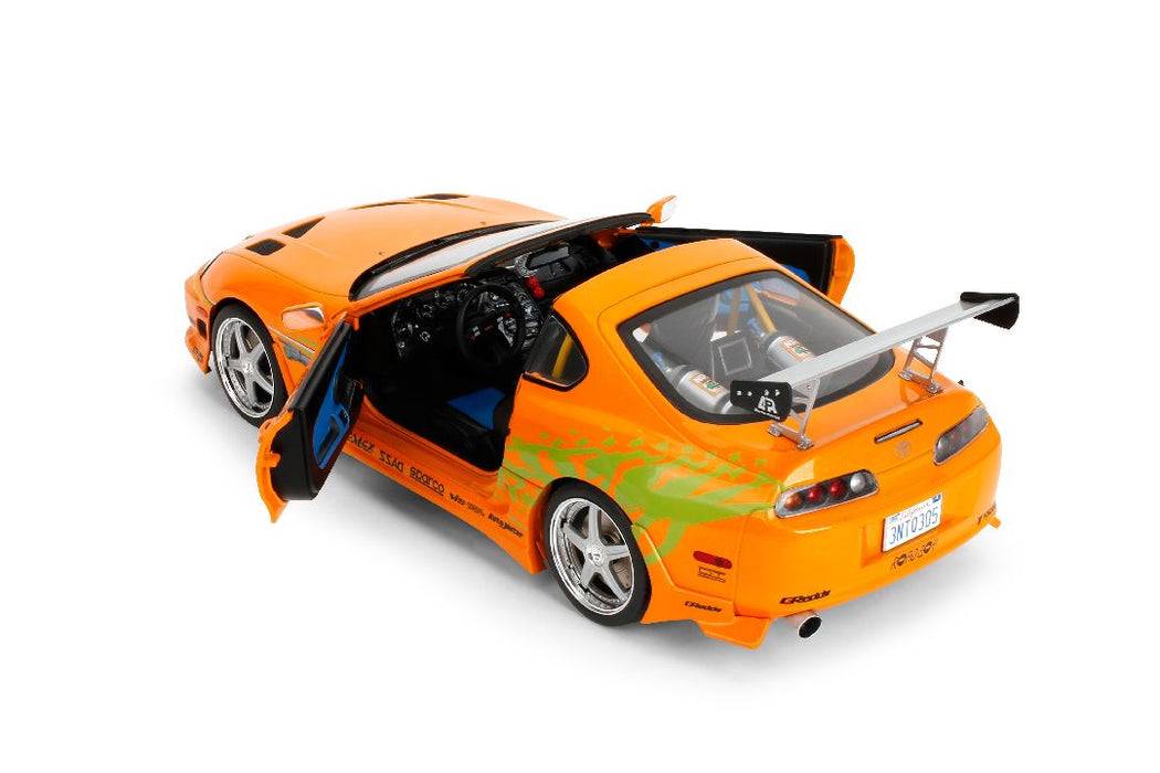 JAD37770 Jada 1/18 Fast & Furious - Brian's Orange Toyota Supra