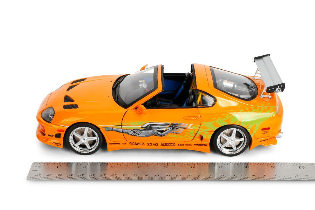 JAD37770 Jada 1/18 Fast & Furious - Brian's Orange Toyota Supra