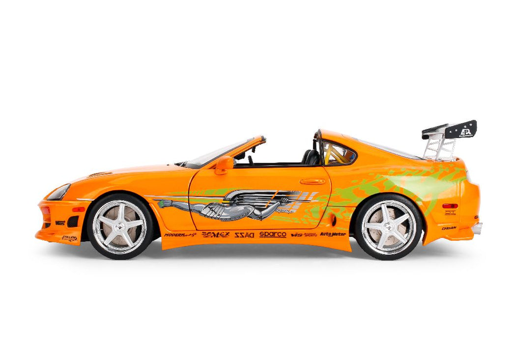 JAD37770 Jada 1/18 Fast & Furious - Brian's Orange Toyota Supra