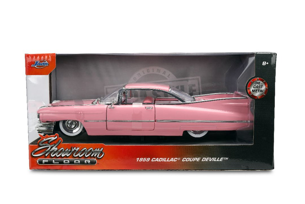 JAD38004 Jada 1/24 SHOWROOM FLOOR - 1959 Cadillac Coupe DeVille - Pink