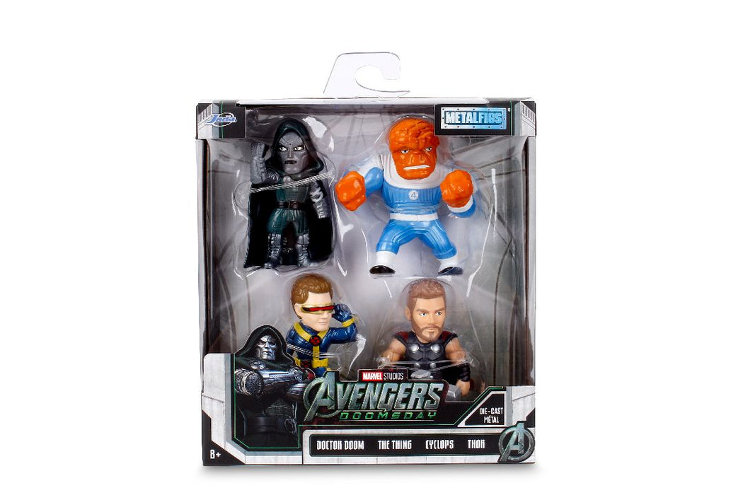 JAD38038 Jada 2.5" Metalfigs - Marvel Avengers Doomsday - 4 Pack