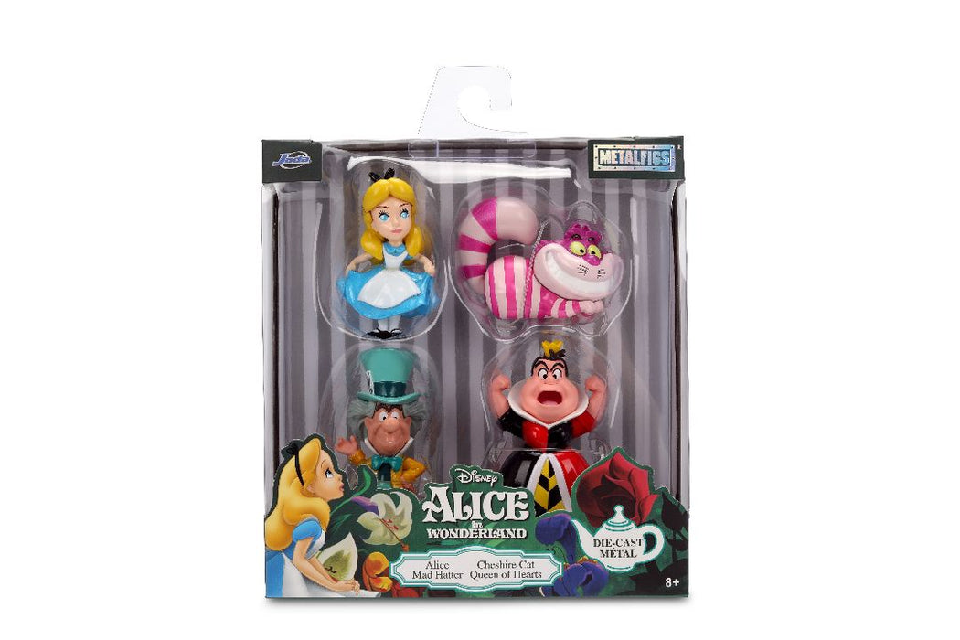 JAD38212 Jada 2.5" Metalfigs - Disney - Alice in Wonderland (4-Pack)