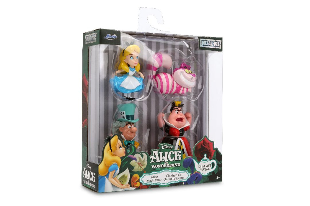 JAD38212 Jada 2.5" Metalfigs - Disney - Alice in Wonderland (4-Pack)