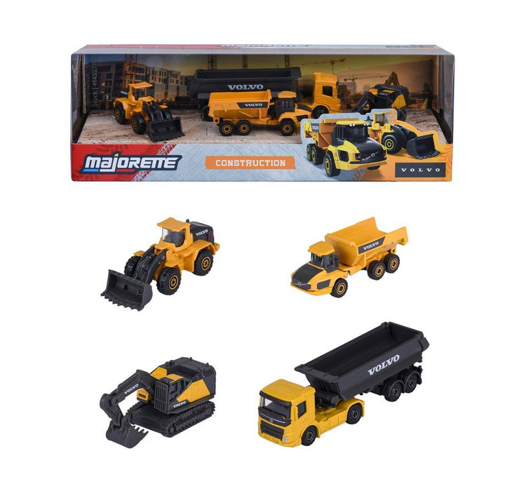 JAD8503105000 Jada 1/64 "Majorette" - Volvo Construction 4-Pack