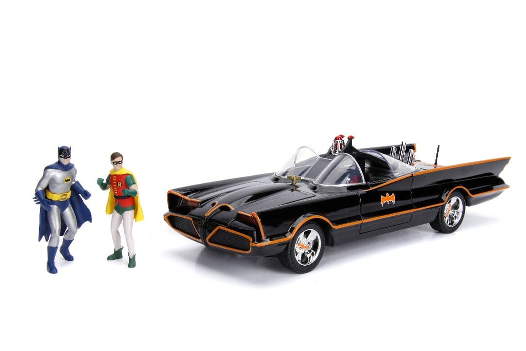 JAD98625 Jada 1/18 "Hollywood Rides" 1966 TV Series Batmobile with Batman