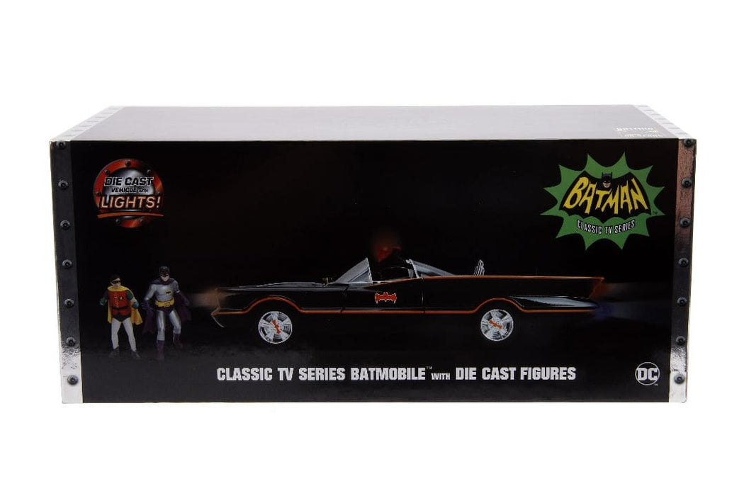 JAD98625 Jada 1/18 "Hollywood Rides" 1966 TV Series Batmobile with Batman