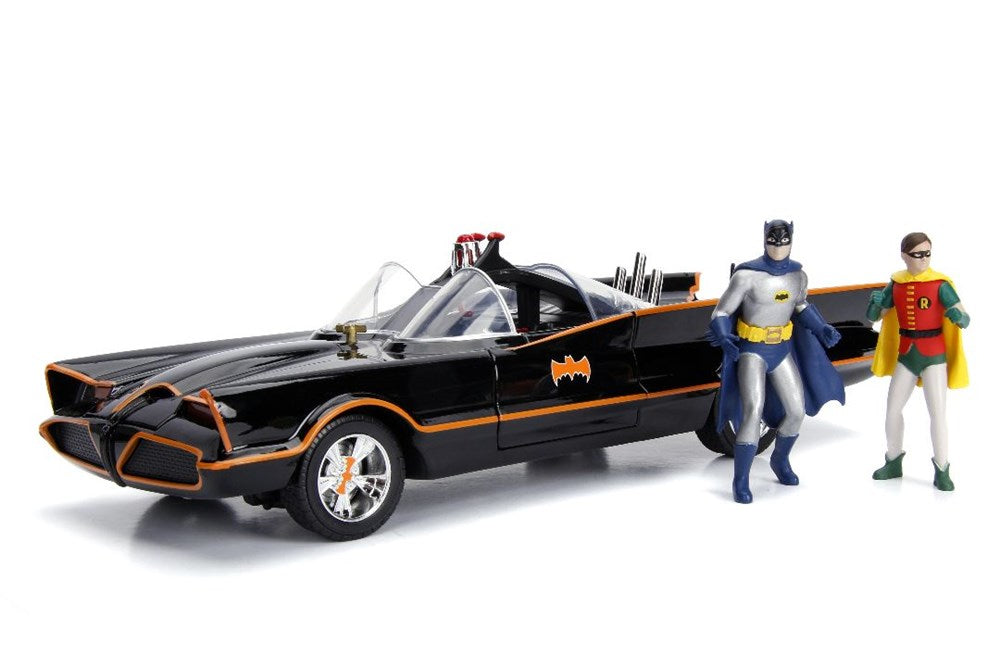 JAD98625 Jada 1/18 "Hollywood Rides" 1966 TV Series Batmobile with Batman
