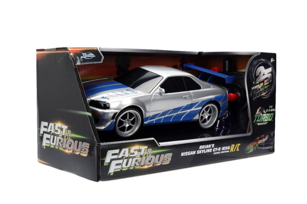 JAD99371 Jada 1/24 FF R/C - Brian's Nissan Skyline GT-R R(34)