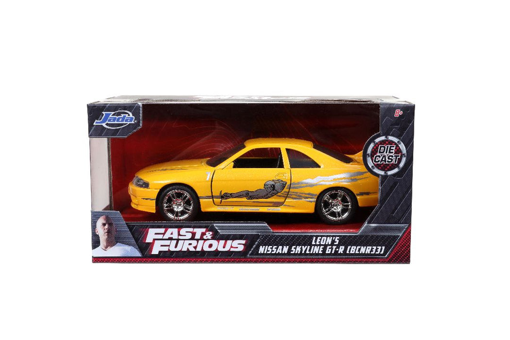 JAD99515 Jada 1/32 "Fast & Furious" 1995 Nissan Skyline GT-R (R33) - Yellow