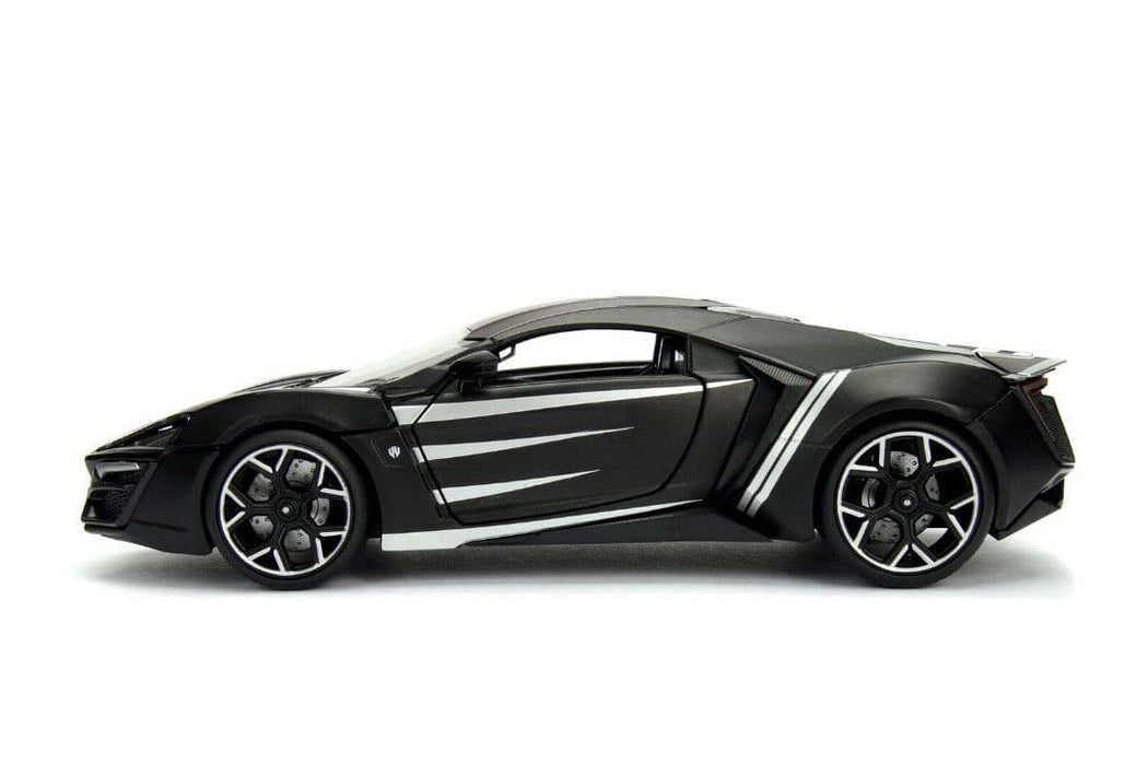 JAD99723 Jada 1/24 "Hollywood Rides" Lykan HyperSport w/Black Panther