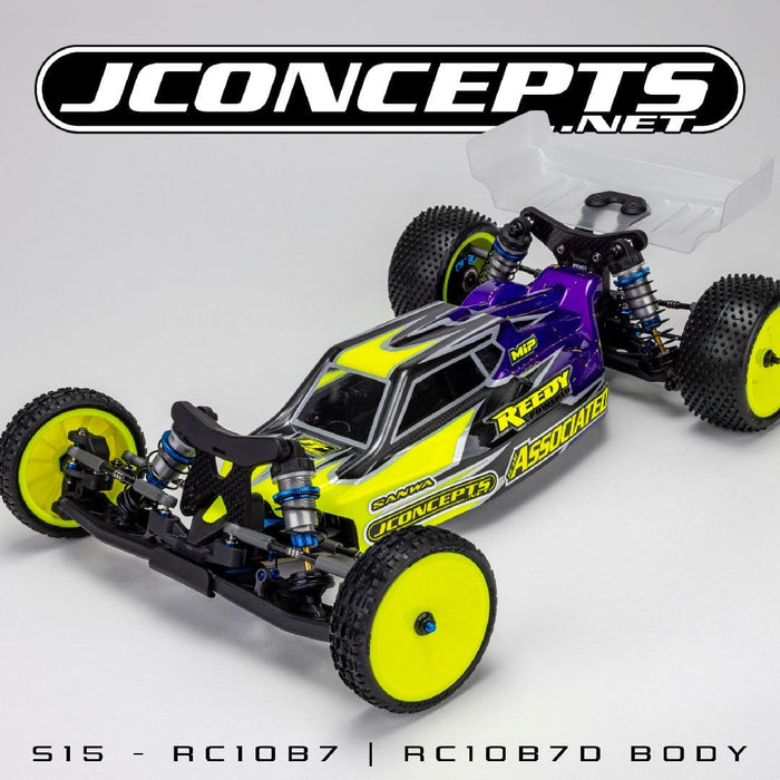 JCO0634L JConcepts S15 - RC10B7 body w/carpet wing, light-weight