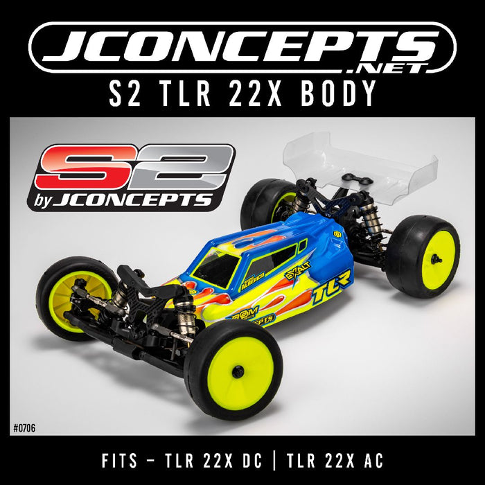 JCO0706 JConcepts S2 - TLR 22X body w/ carpet | turf | dirt wing