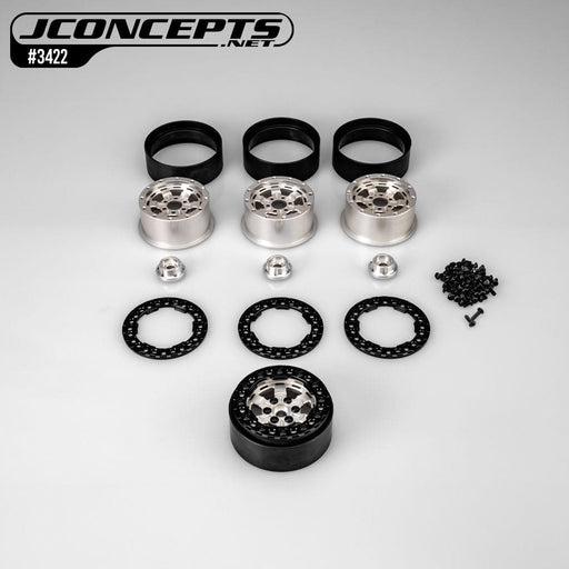 JCO3422 JConcepts Jammer 2.2" wheel, natural w/black beadlock (4)