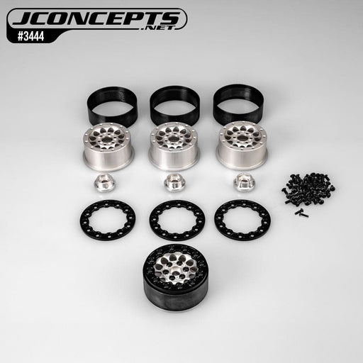 JCO3444 JConcepts Quick Draw 2.0" wheel, natural w/ blackbead lock (4)