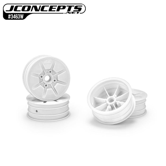 JCO3463W JConcepts Pioneer - RC10 2.2" front wheel, white - 4pc