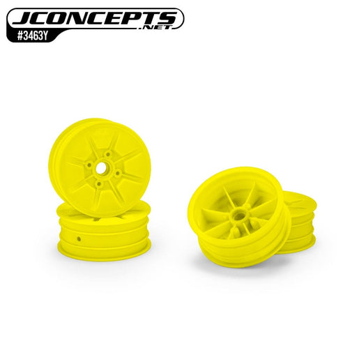 JCO3463Y JConcepts Pioneer - RC10 2.2" front wheel, yellow - 4pc