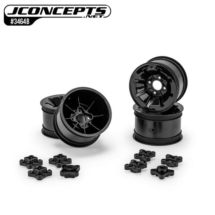 JCO3464B JConcepts Pioneer - RC10 2.2" rear wheel, stealth black - 4pc