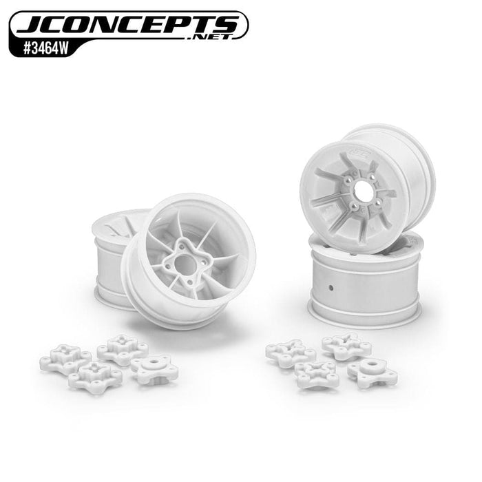 JCO3464W JConcepts Pioneer - RC10 2.2" rear wheel, white - 4pc
