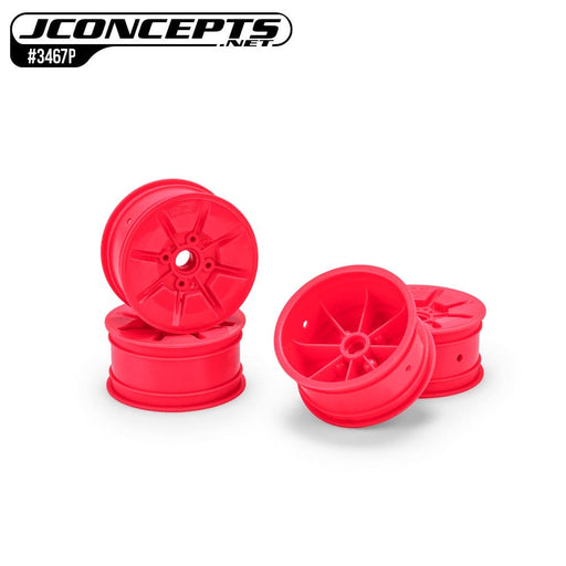 JCO3467P JConcepts Pioneer - RC10T 2.2" narrow front wheel, pink - 4pc