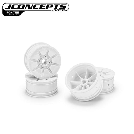JCO3467W JConcepts Pioneer - RC10T 2.2" narrow front wheel, white - 4pc