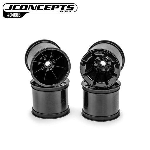 JCO3468B JConcepts Pioneer - RC10T 2.2" wide front wheel, black - 4pc