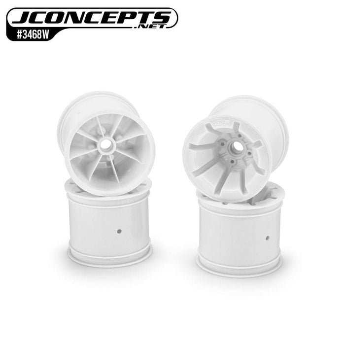 JCO3468W JConcepts Pioneer - RC10T 2.2" wide front wheel, white - 4pc