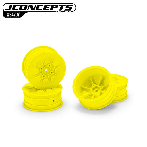 JCO3470Y JConcepts Pioneer - 2.2" 4wd front wheel, yellow - 4pc