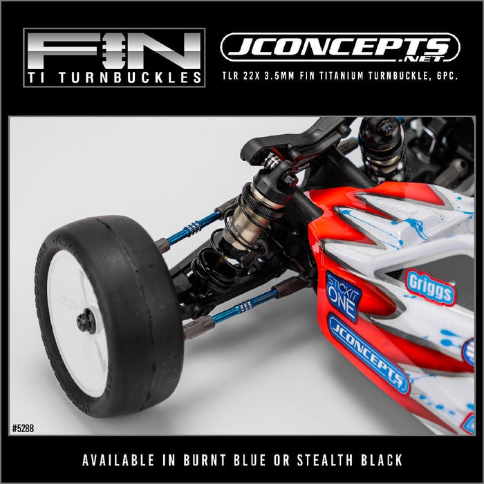 JCO5288-2 JConcepts - TLR 22X 3.5mm Titanium - Stealth Black