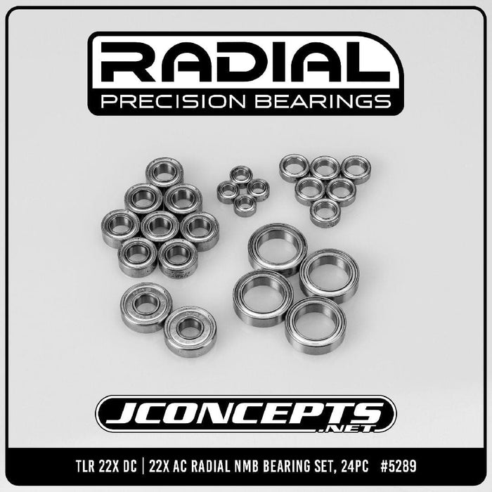 JCO5289 JConcepts - TLR 22X Radial NMB bearing set, 24pc