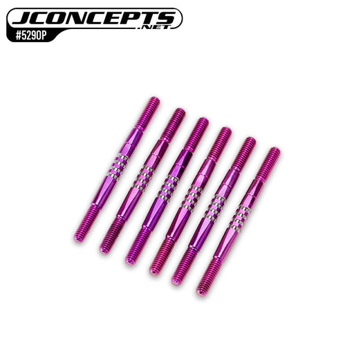 JCO5290P JConcepts - RC10B7 Fin Titanium turnbuckle set, 6pc - Purple