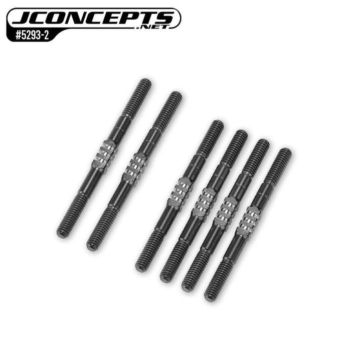JCO5293-2 JConcepts - B84 Fin Titanium turnbuckle set, 6pc. - Black