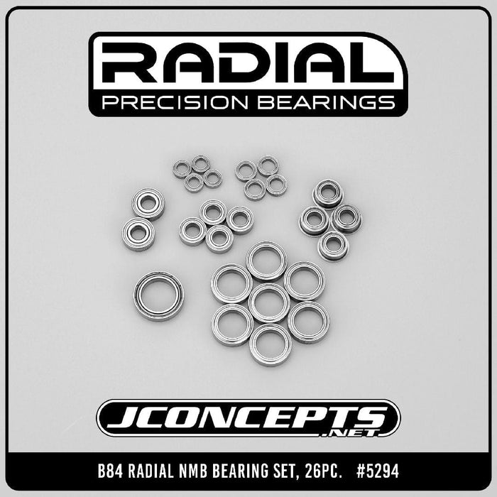 JCO5294 JConcepts - B84 Radial NMB bearing set, 26pc.