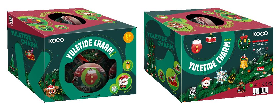 KCO01117-01128CB KOCO Christmas Ornament Collection Balls - counter-top display (