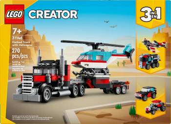 LEG31146 LEGO Creator Flatbed Truck with Helicopter 270pcs
