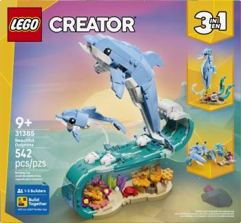 LEG31385 LEGO Creator Sea Animals: Beautiful Dolphins 542pcs