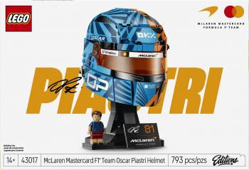 LEG43017 LEGO Editions McLaren Mastercard F1 Team Oscar Piastri Helmet 793