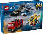 LEG60462 LEGO City Helicopter, Fire Truck & Submarine 874pcs